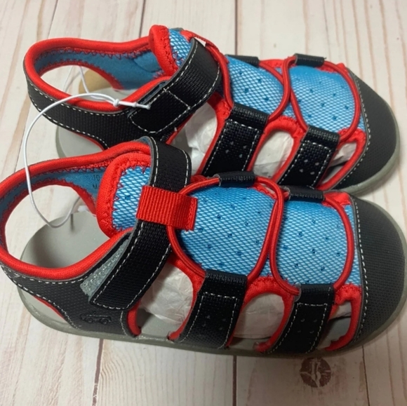 See Kai Run NWT Boys Multicolor Fisherman Sandals Size 9 - Picture 3 of 8